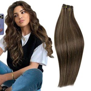 16" 100% Human Hair Weft Extensions 100g Color #2P8A